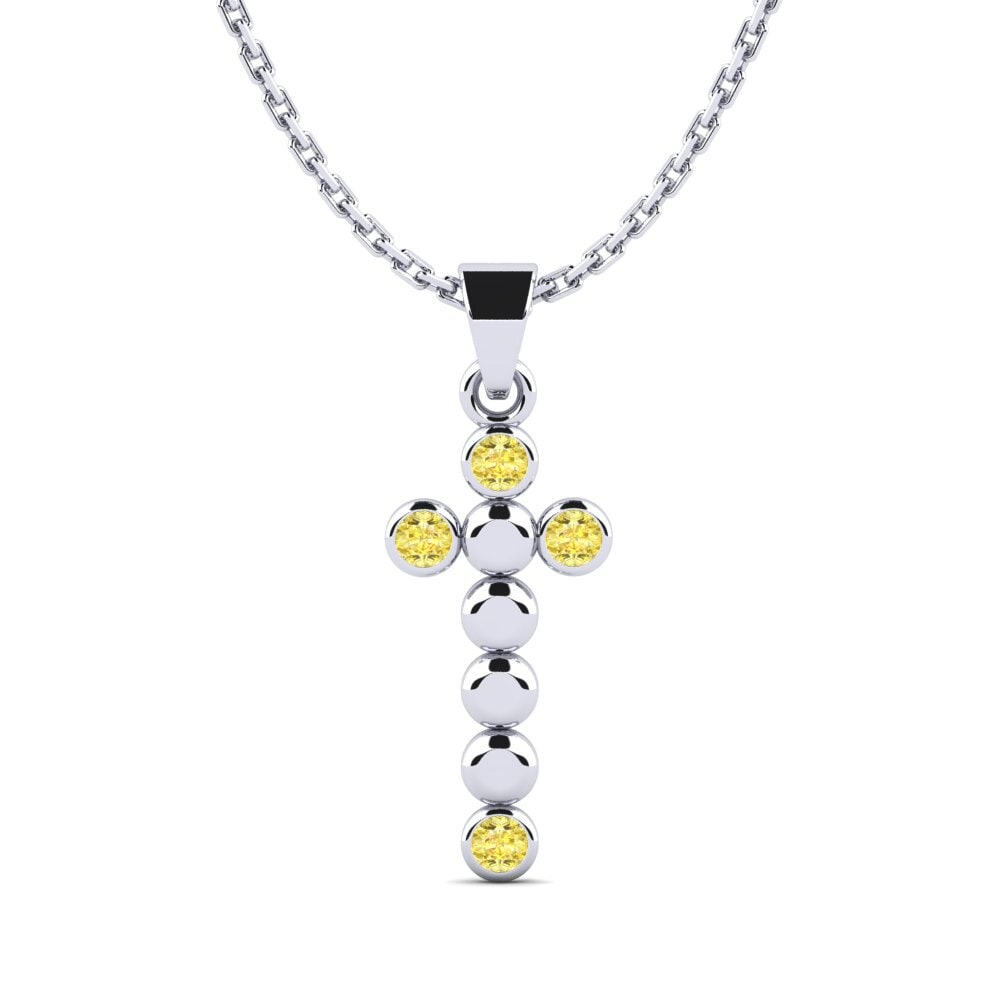 Yellow Sapphire Women's Pendant Necole