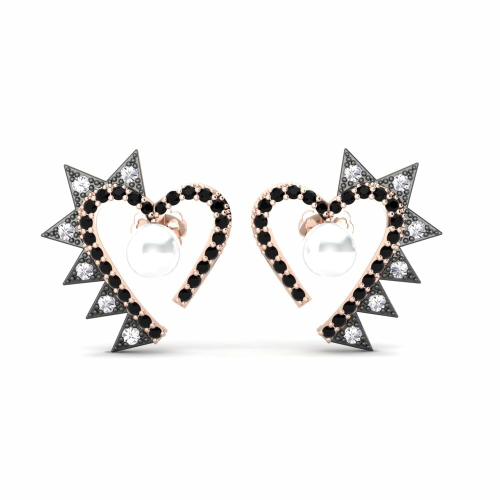 Diamant Noir Boucle d'oreille femme Needlove