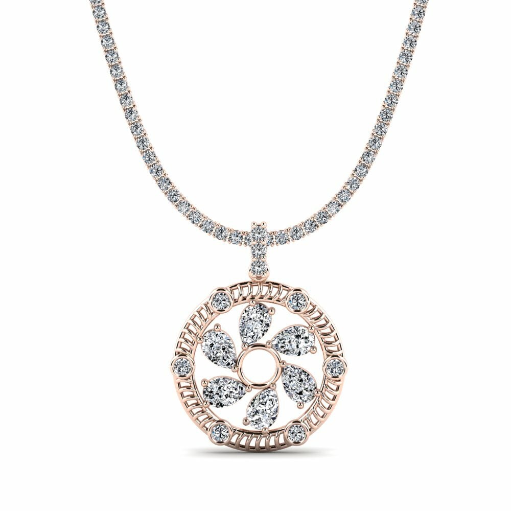 14ct Rose Gold Tennis Neglinut
