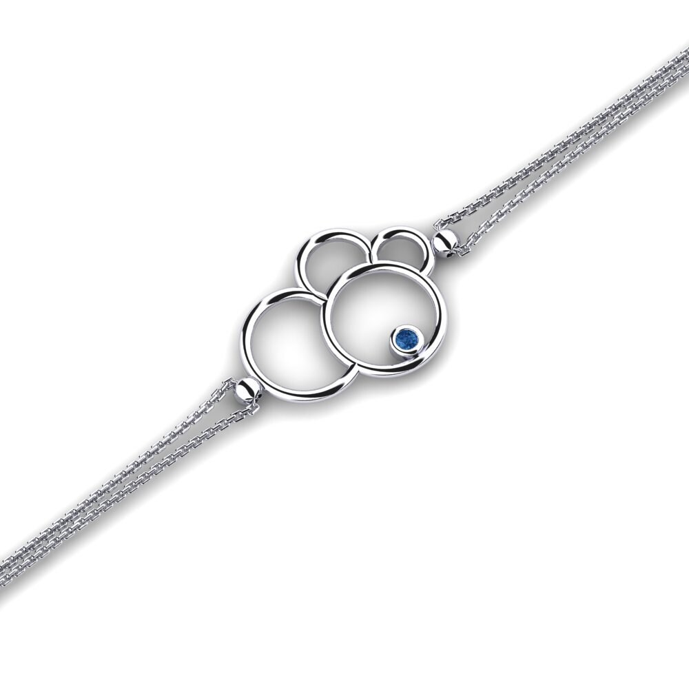 Circonita Azul Oscuro Pulsera de Mujer Negris