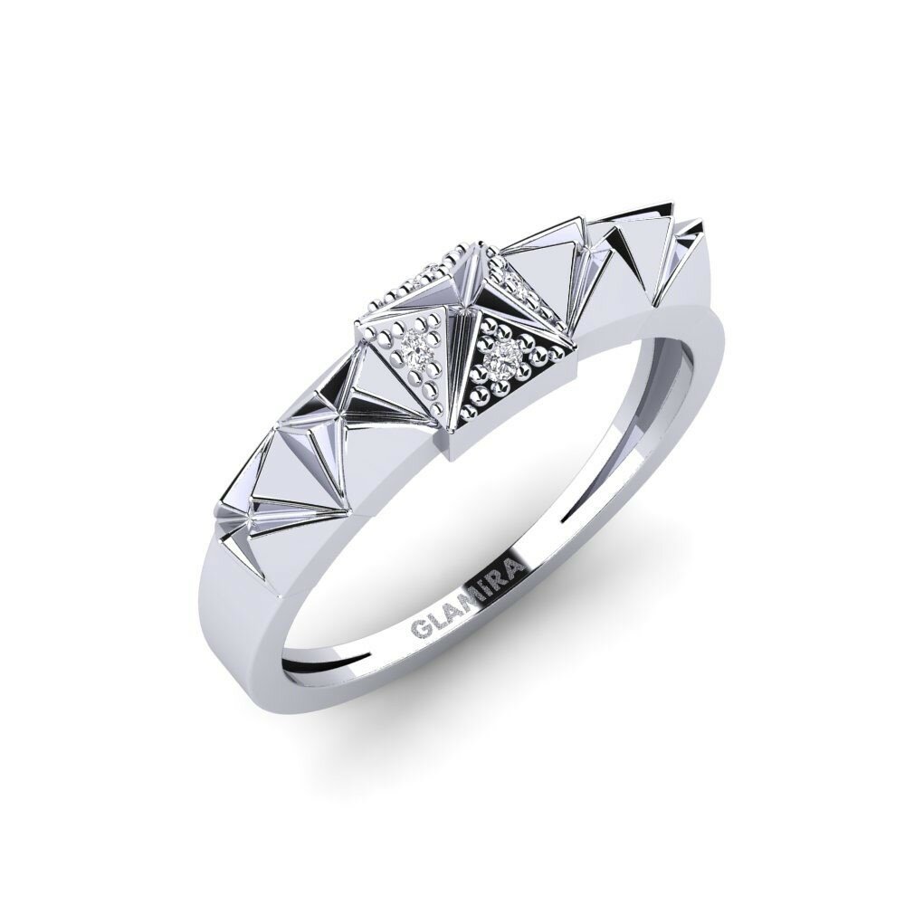 Platine 950 Bague Negyzet