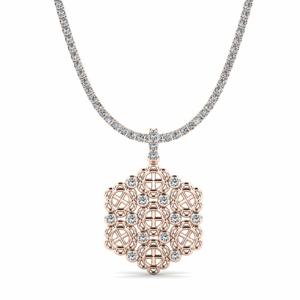 14ct Rose Gold Tennis Neksa