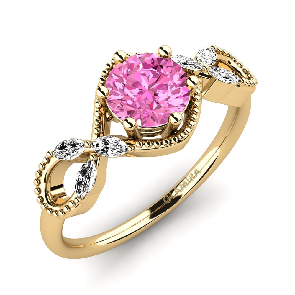 Pink Topaz Women's Ring Nelen