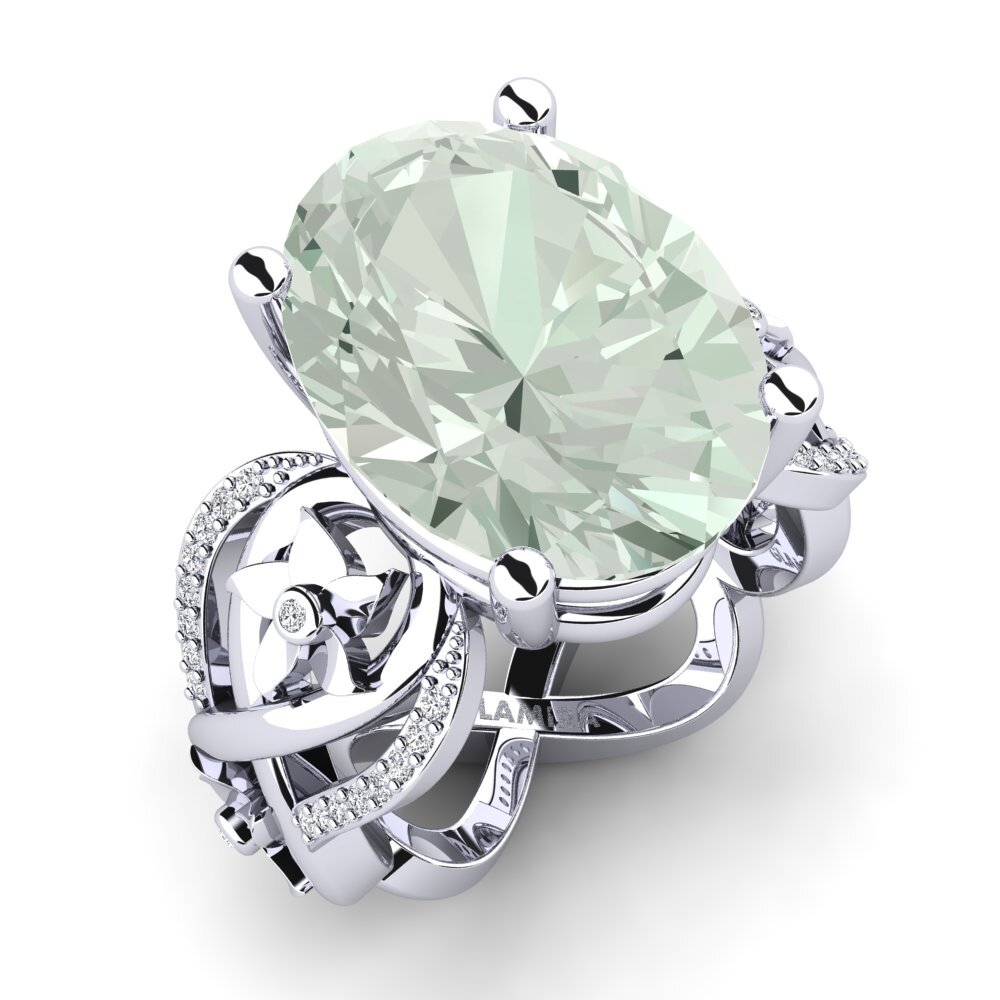 Green Amethyst Ring Nella