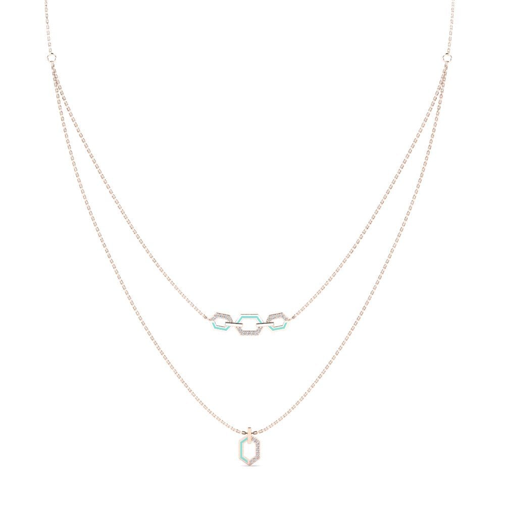 14ct Rose Gold Women's Necklace Nemesia