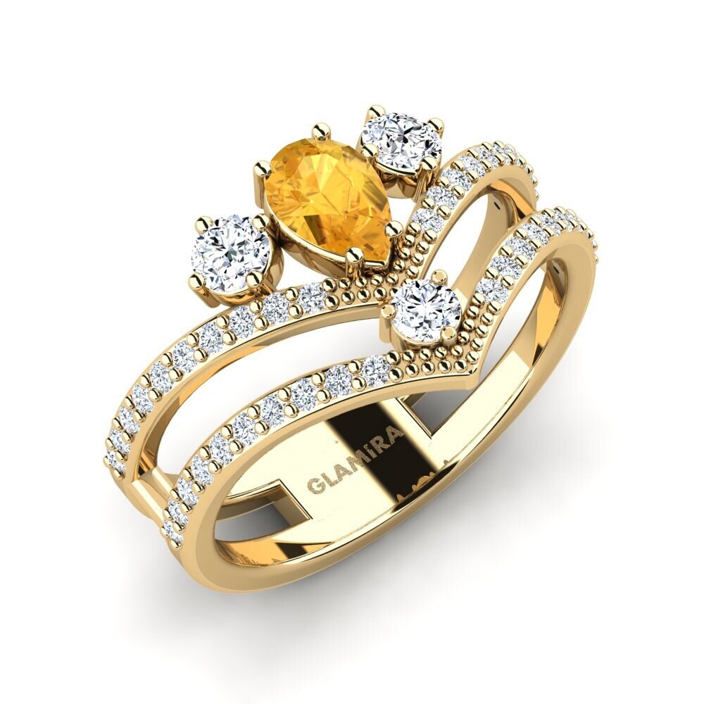 Citrine Women's Ring Nene