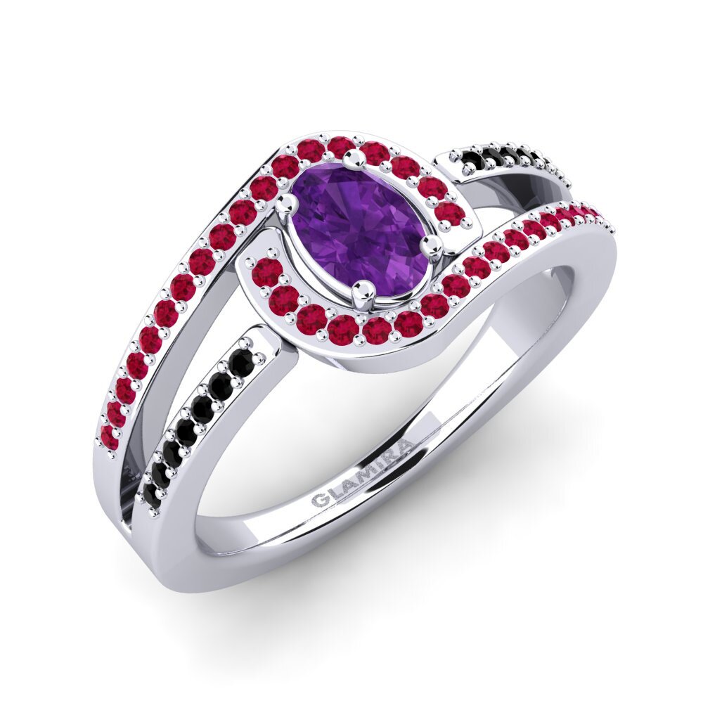 Amethyst Engagement Ring Nerice