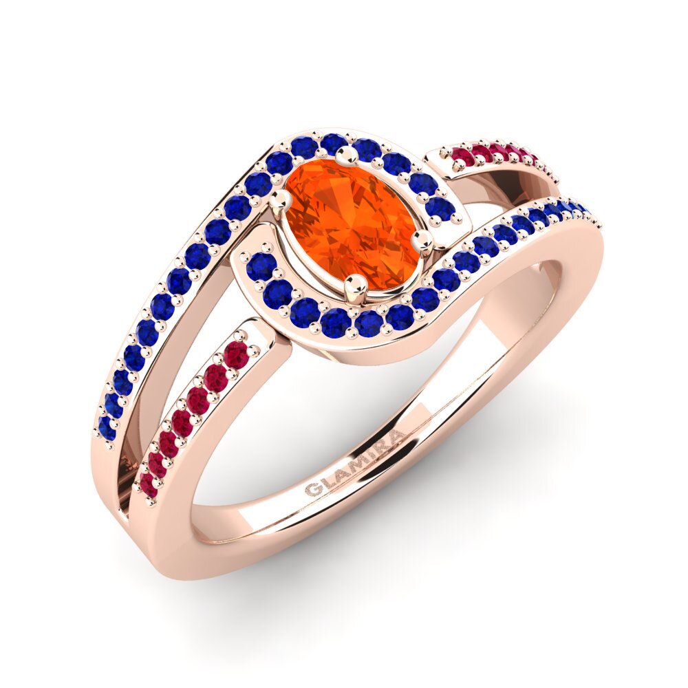 18ct Rose Gold Engagement Ring Nerice