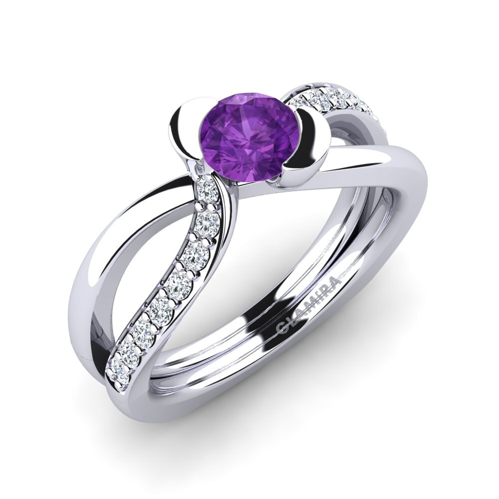 Amethyst Engagement Ring Nery