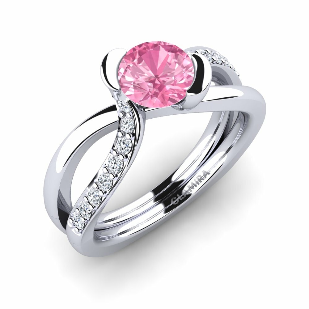 Roze Saffier Verlovingsring Nery 0.8 crt