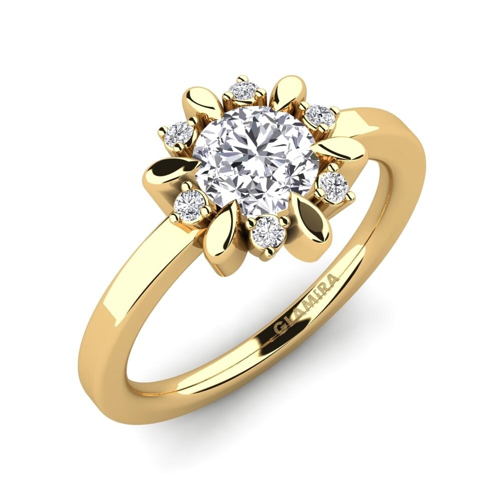 14ct Yellow Gold Engagement Ring Neta