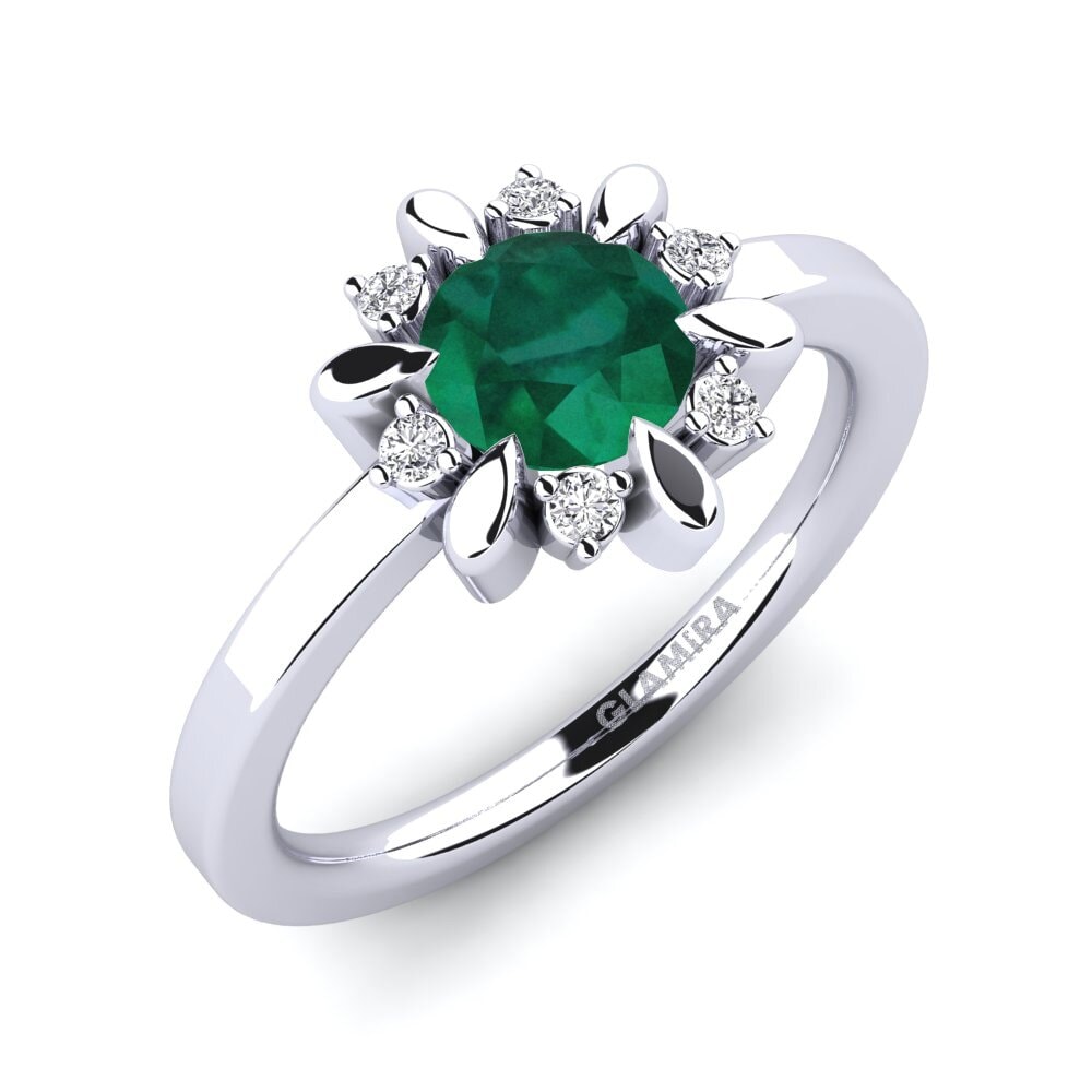 Émeraude Bague de fiançailles Neta
