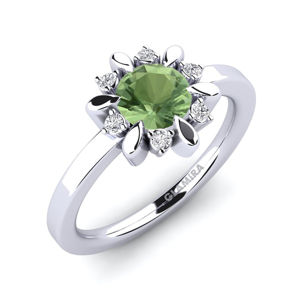 Green Sapphire Engagement Ring Neta