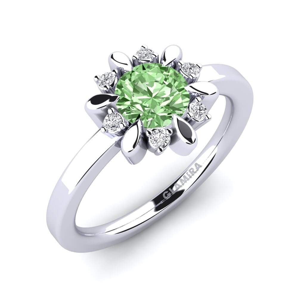 Green Diamond Engagement Ring Neta