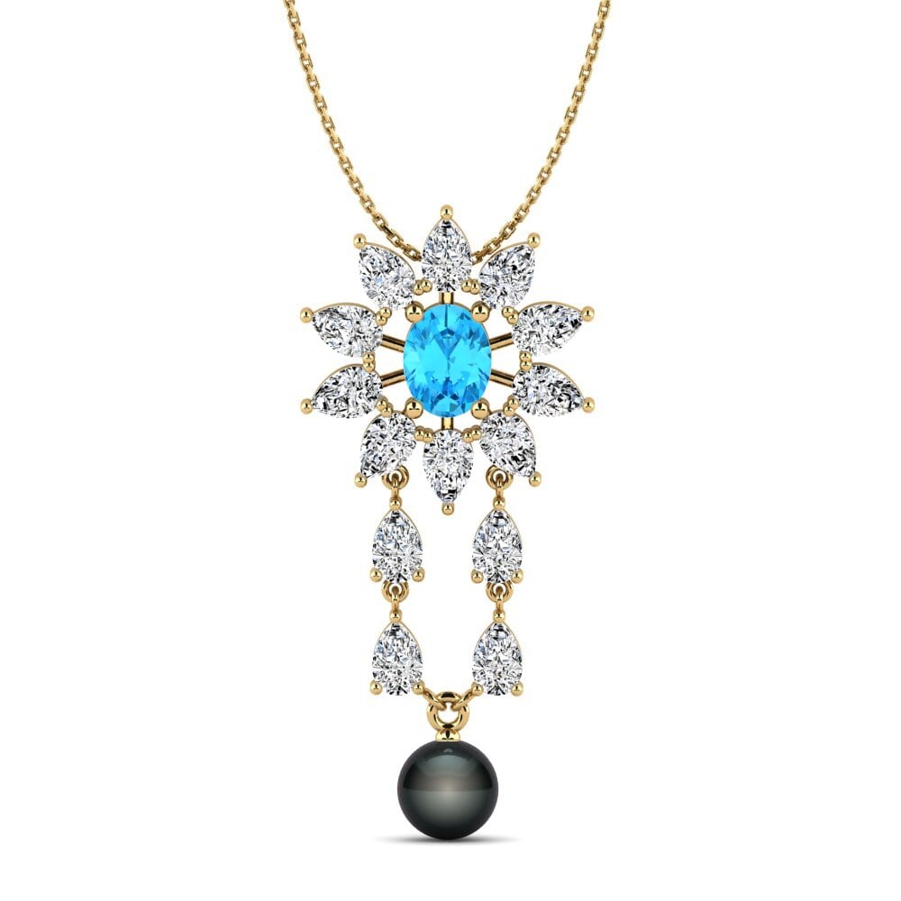 Blue Topaz Women's Pendant Netassa