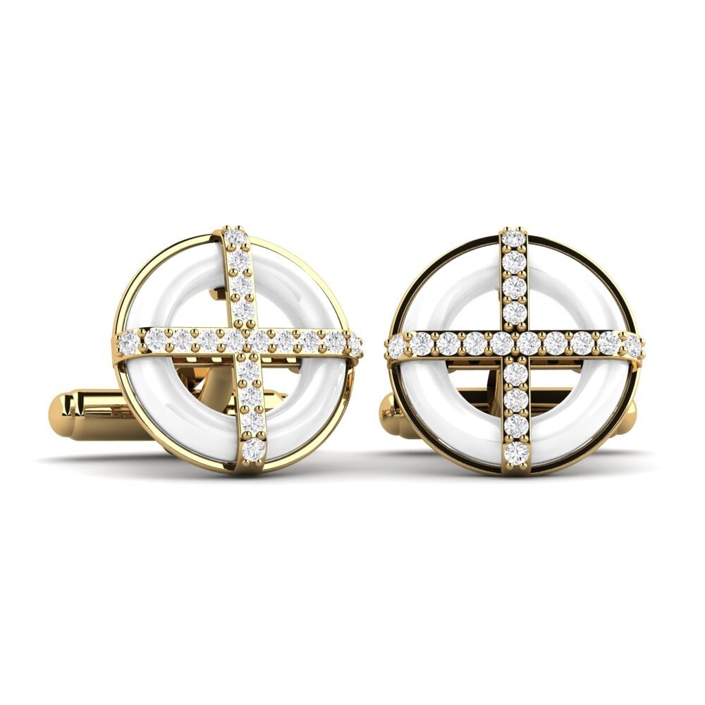 White sapphire Cufflink Nethery