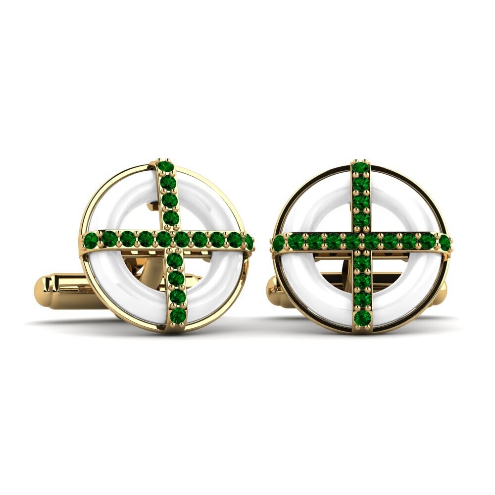 Green Zirconia Cufflink Nethery