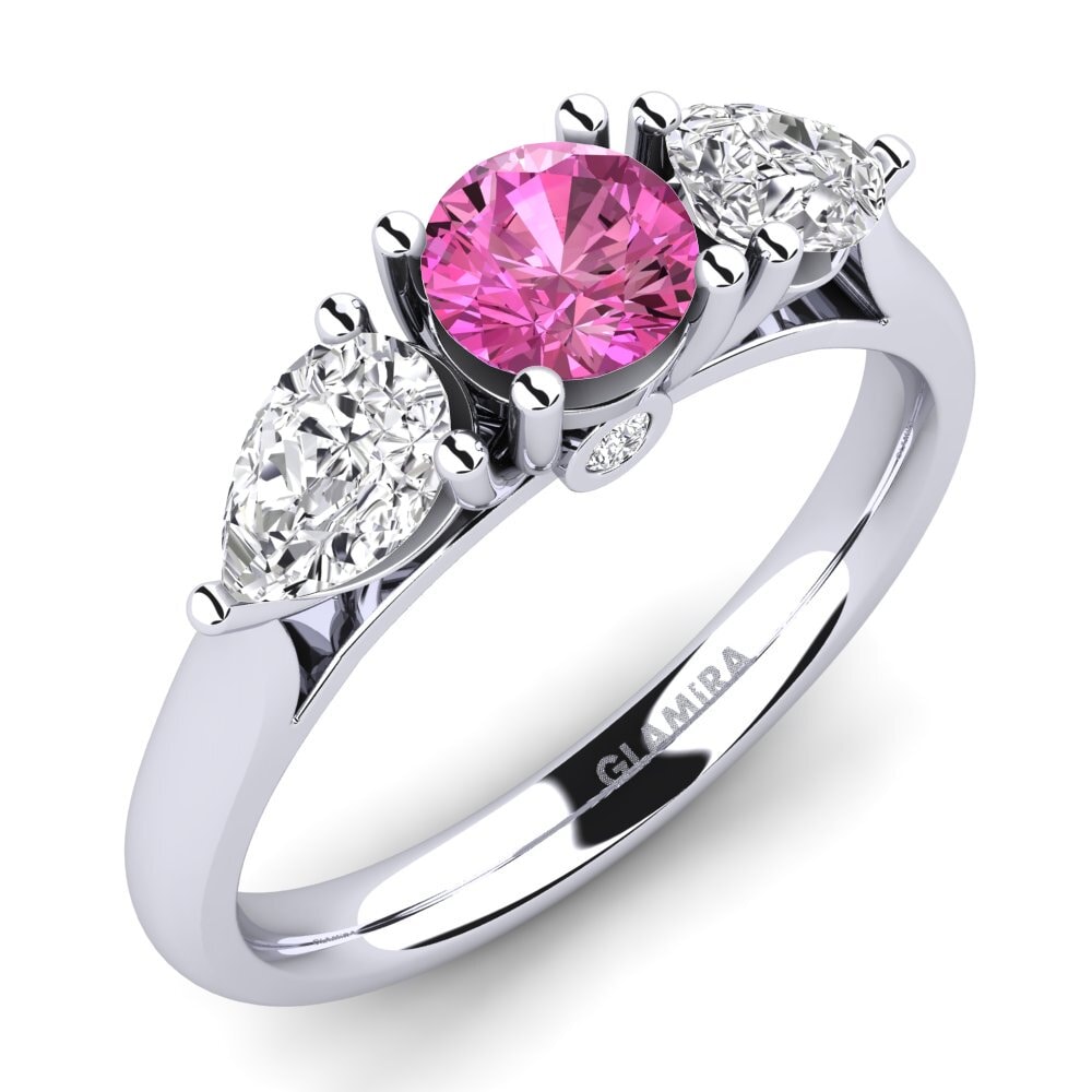 Pink Topaz Engagement Ring Nettle