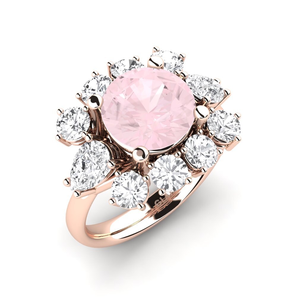 Order Engagement Ring Neuquen in Carat 14ct Rose Gold Rose