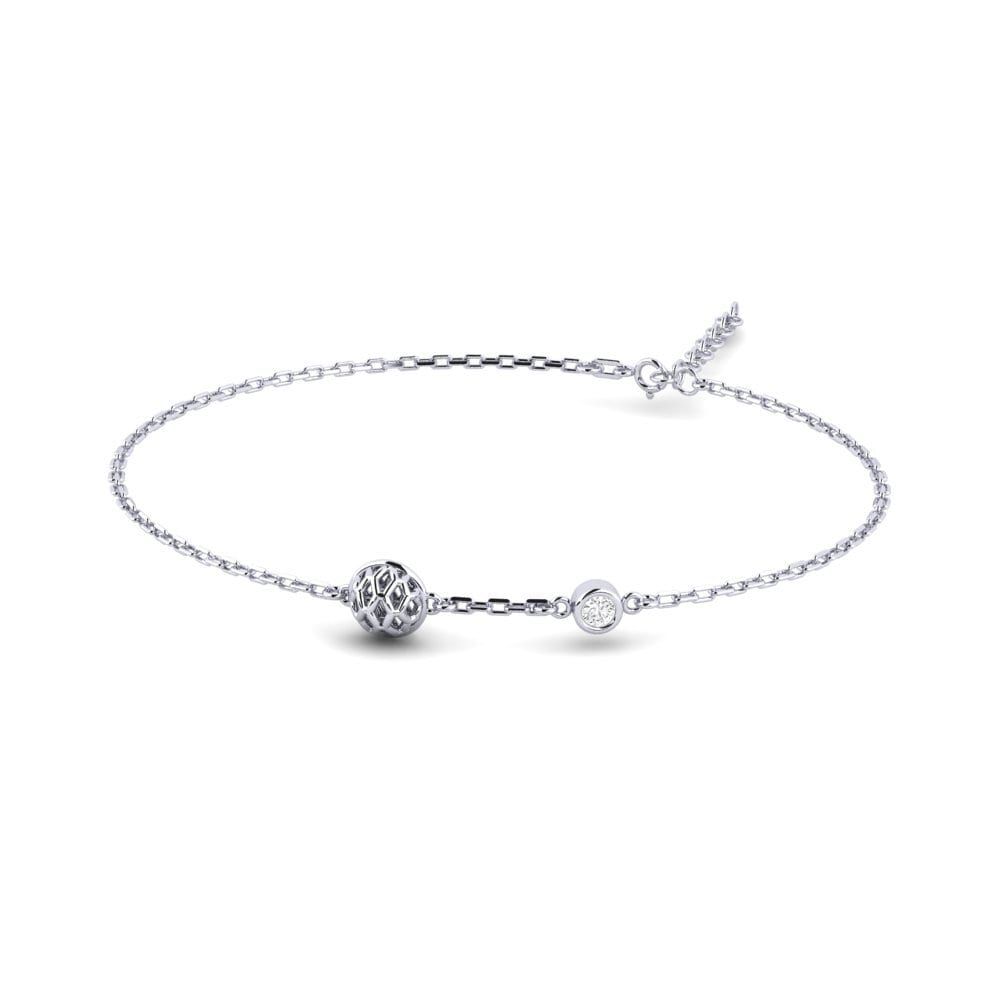 White Silver White sapphire Women's Bracelet Neuvieme