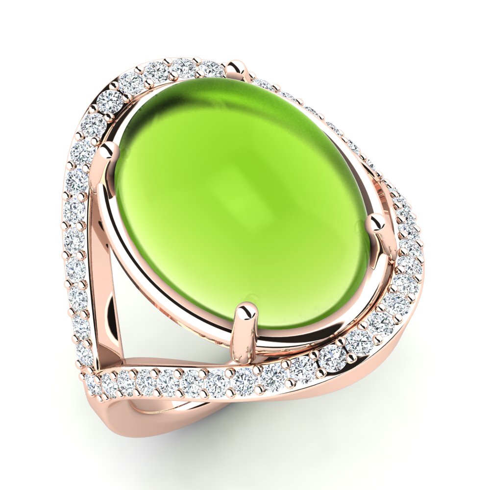 Cabochon Peridot Ring Nevasia