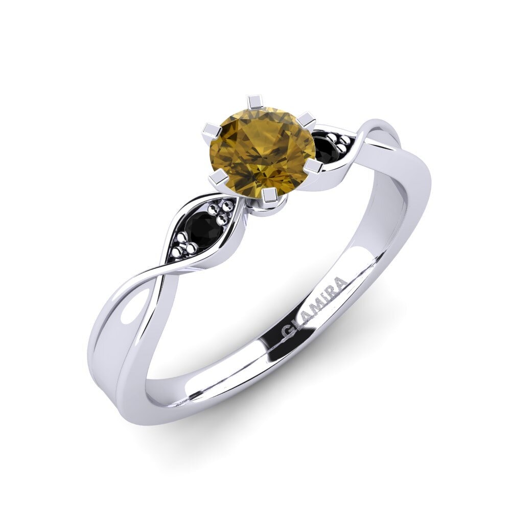 Circón Marrón Anillo de compromiso Neveda 0.5 crt