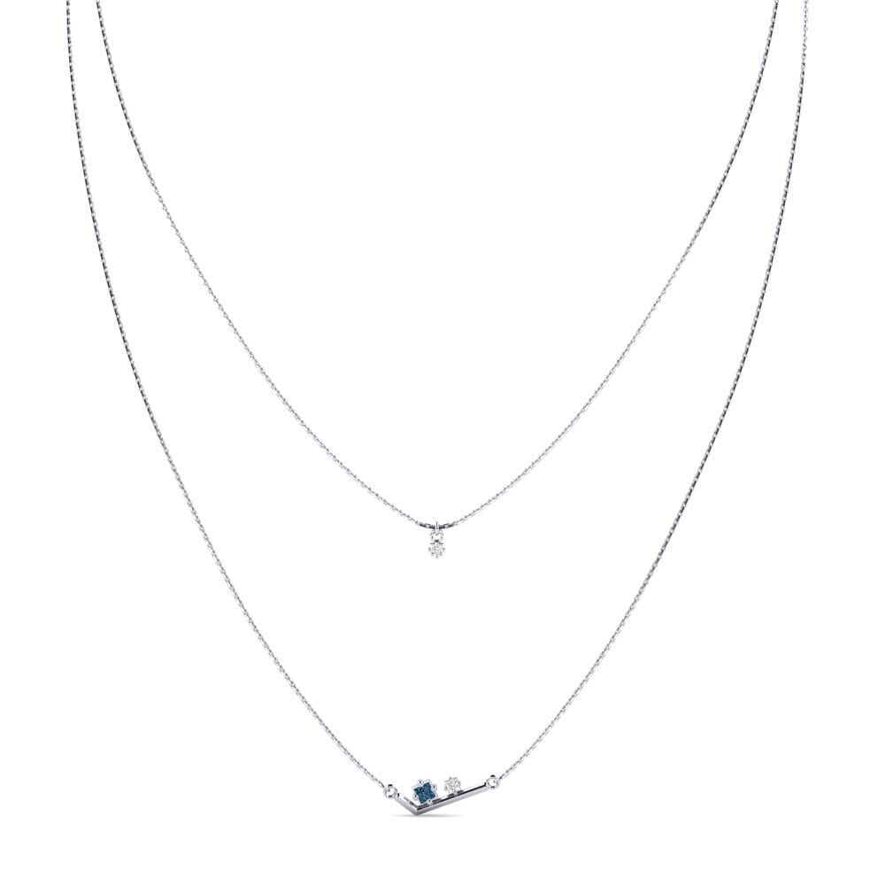 Diamante Azul Collar de Mujer Nevella