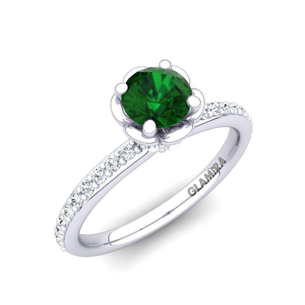 Emerald Engagement Ring Ethel