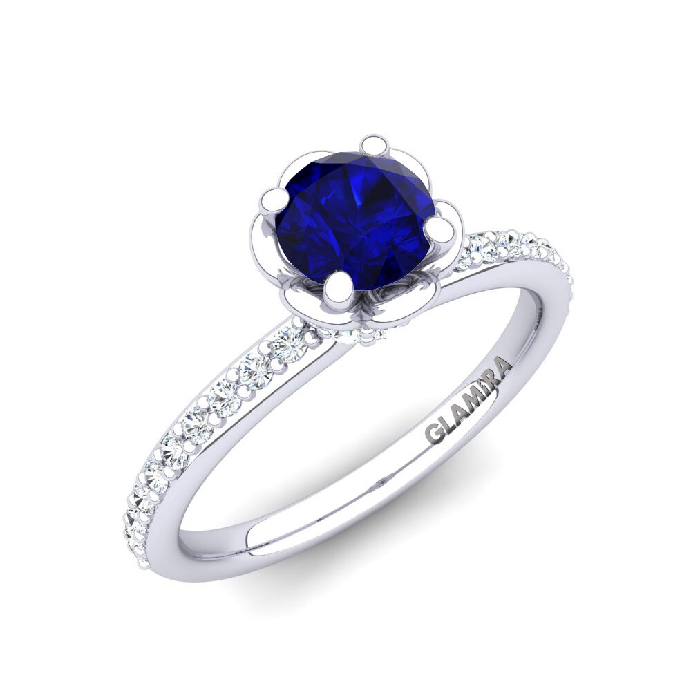 Swarovski tamno plav Verenički prsten Ethel
