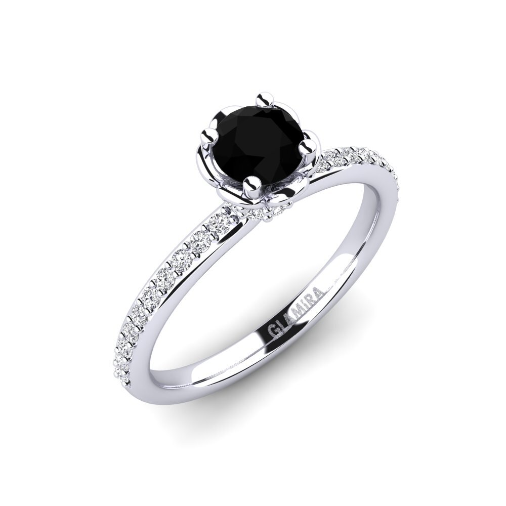 Diamant Noir Bague de fiançailles Ethel