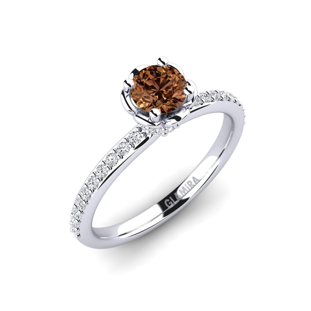 Brown Diamond Engagement Ring Ethel