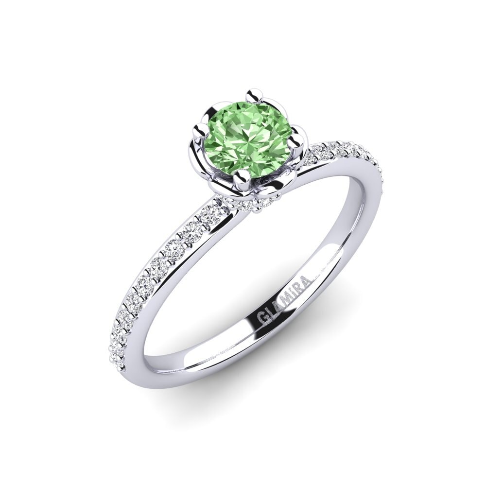 Diamant Vert Bague de fiançailles Ethel