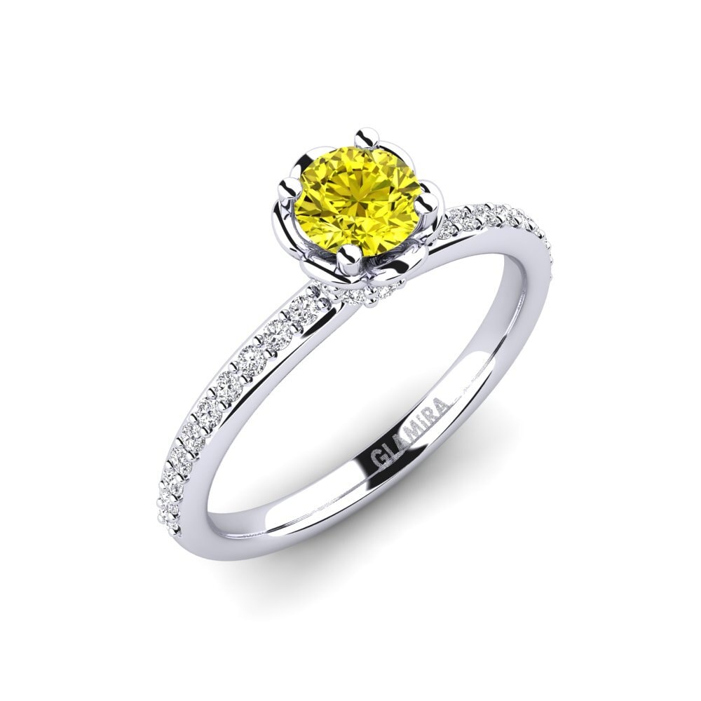 Diamant Jaune Bague de fiançailles Ethel