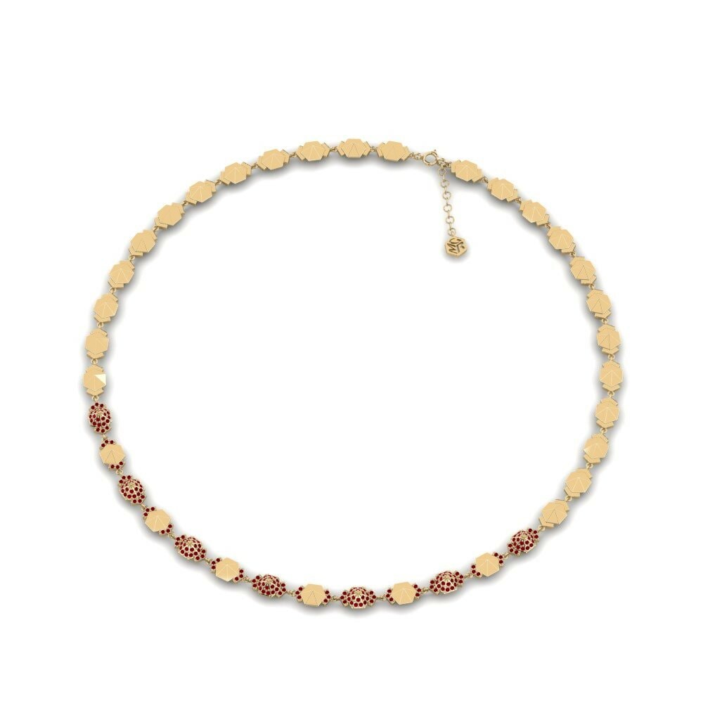 Zircone Rosso Collier Ngarsane