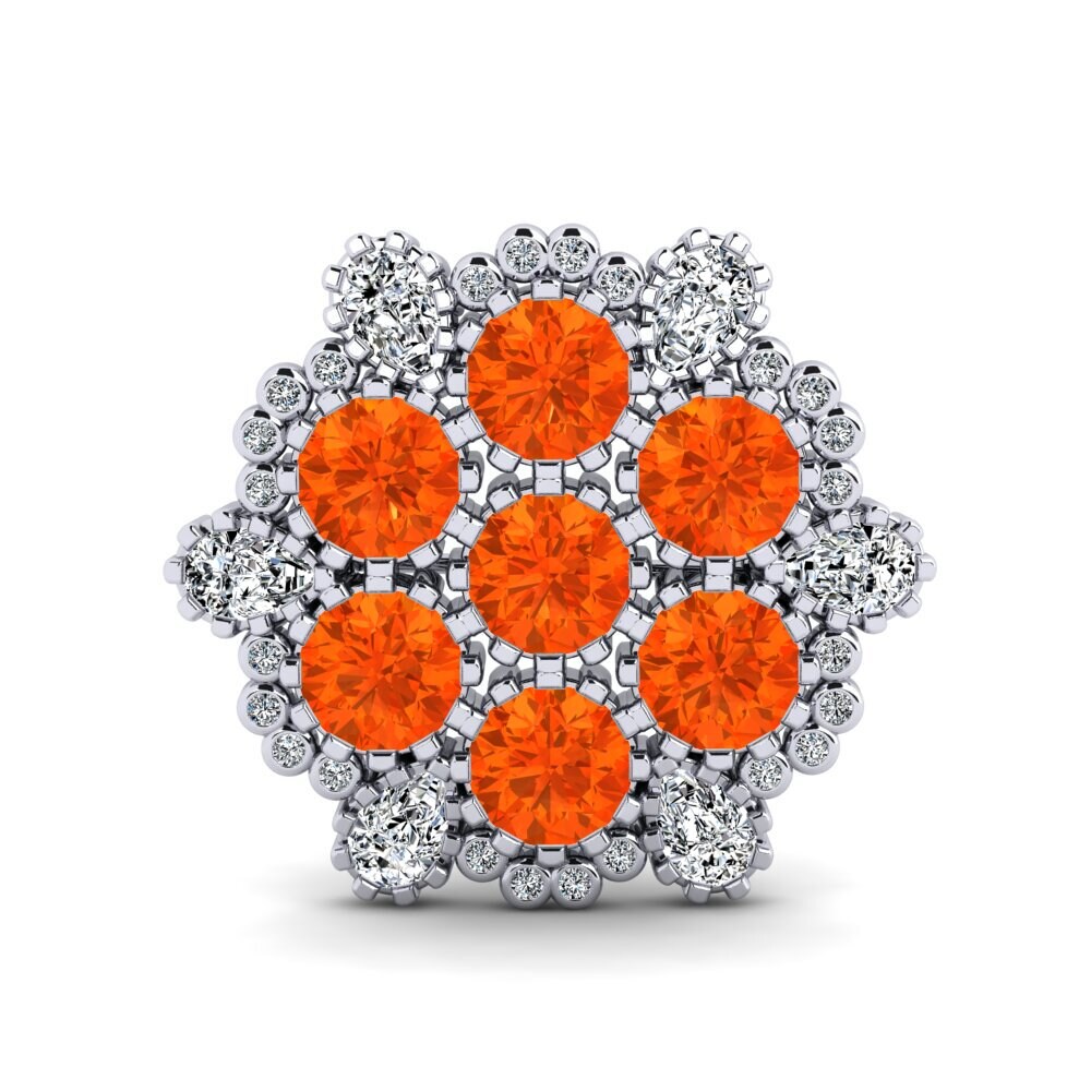 Fire Opal Brooch Nguyet