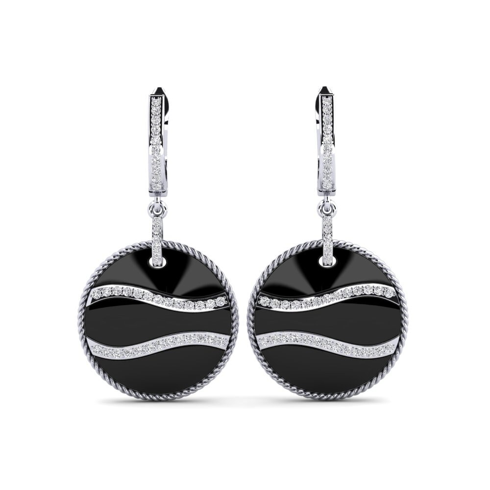 950 Palladium Diamond Women's Earring Niblett