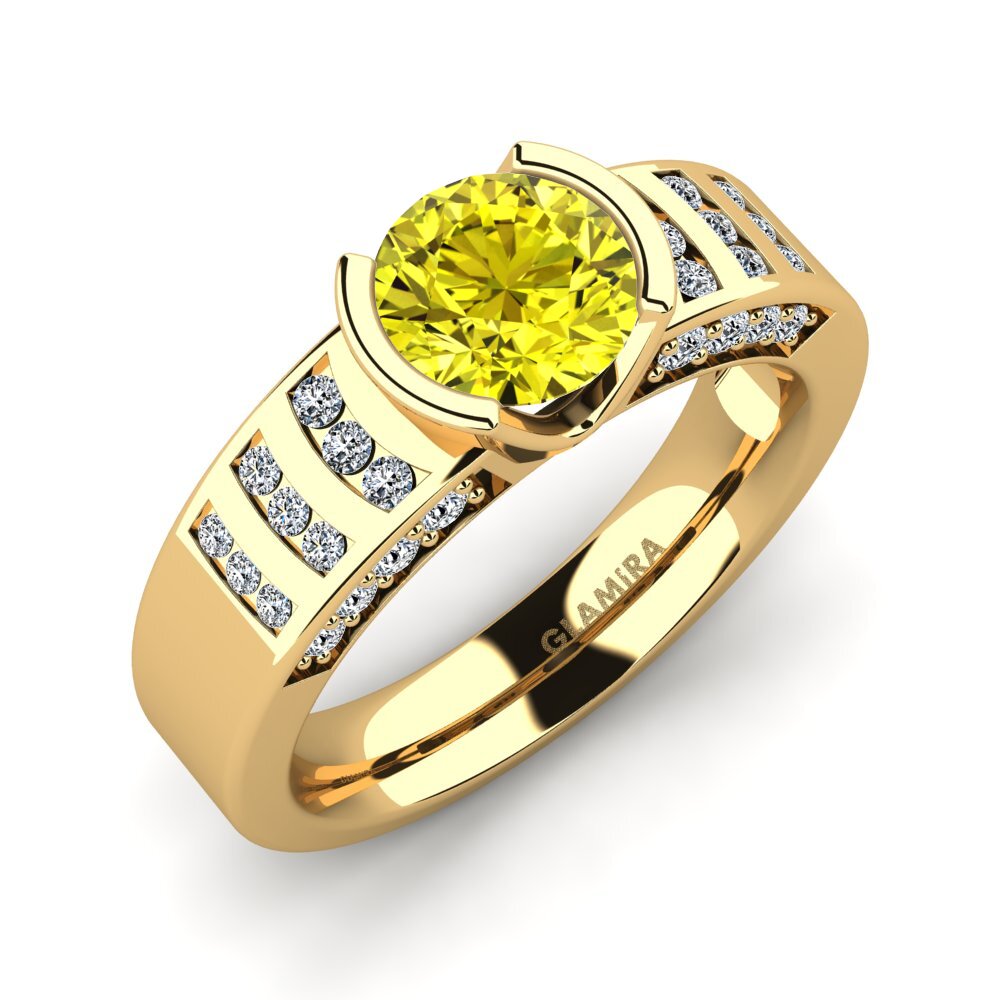Yellow Diamond Engagement Ring Nichol
