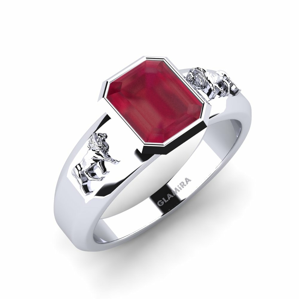 Personaliza el Anillos Rubi para Hombres GLAMIRA