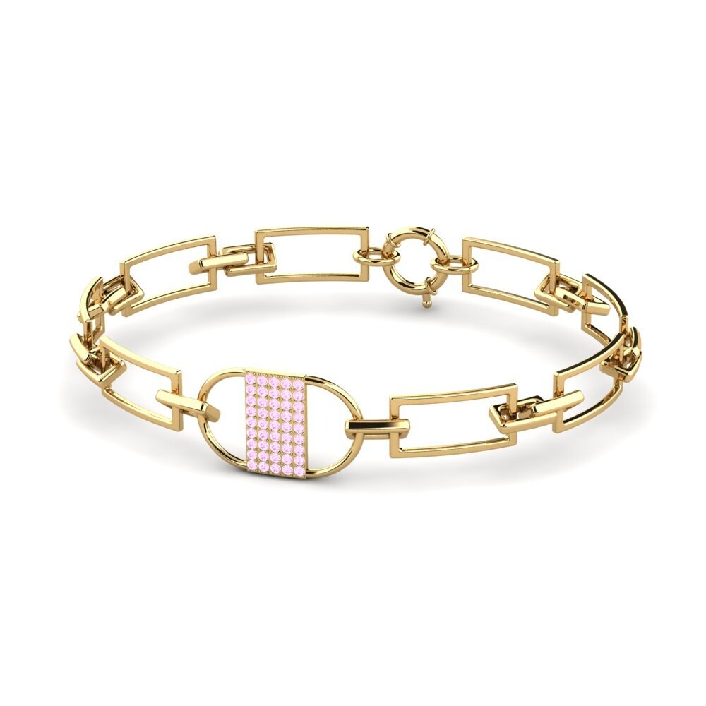 Pink Sapphire Women's Bracelet Niclaudia