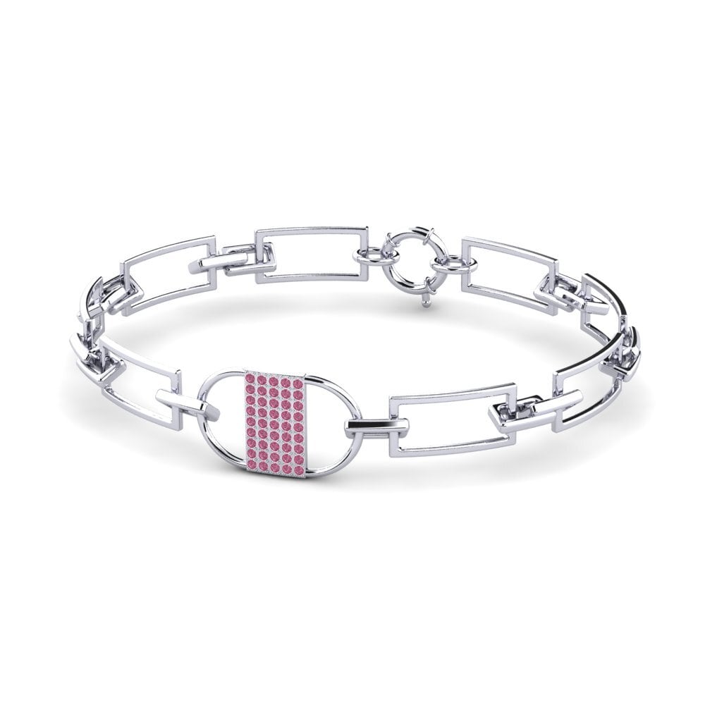 Platine 950 Grenat de Rhodolite Bracelet pour femme Niclaudia