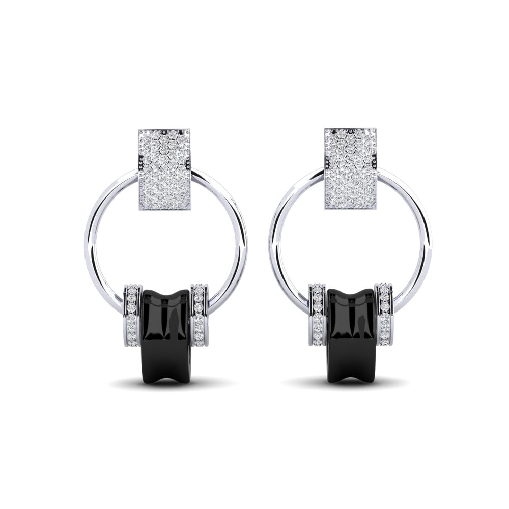 950 Palladium Diamond Women's Earring Niehaus
