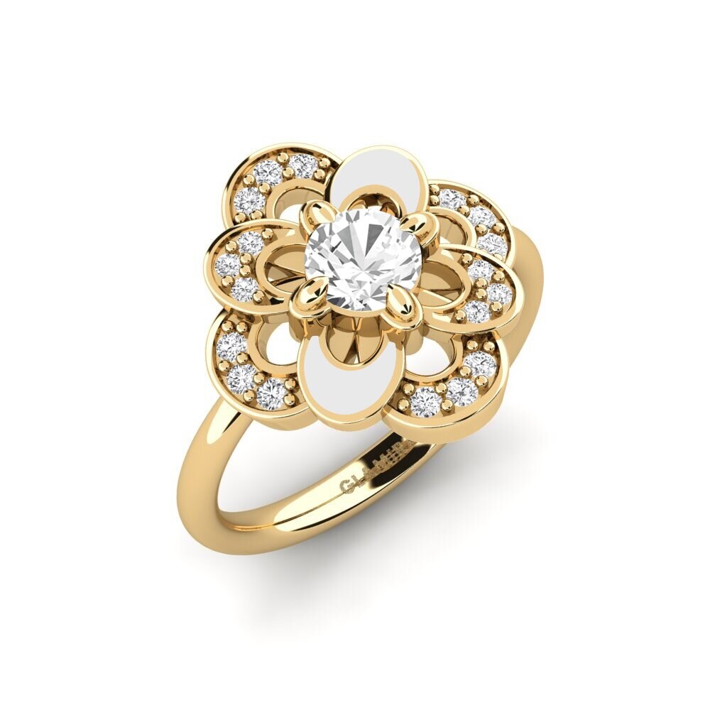 Weißer Saphir Ring Nigear