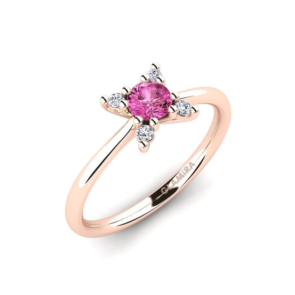 Pink Topaz Engagement Ring Nikkole