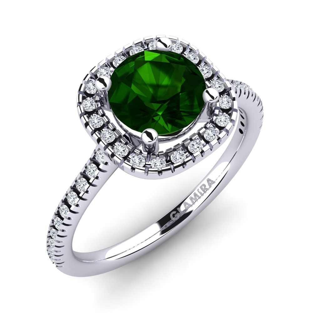 Green Tourmaline Engagement Ring Nillson