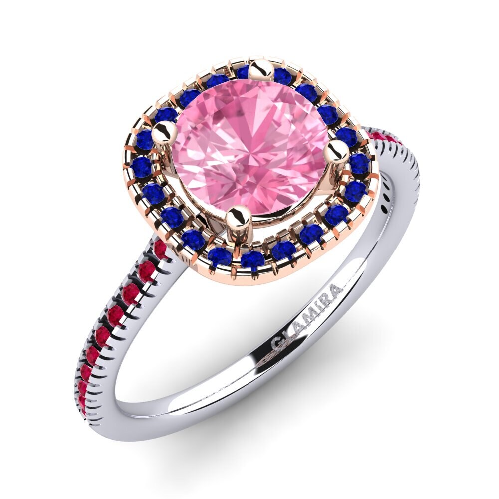 14K White & Rose Gold Engagement Ring Nillson