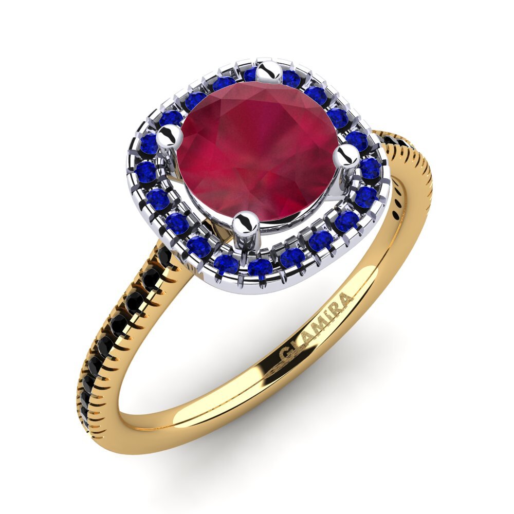 14ct Yellow / White Gold Engagement Ring Nillson