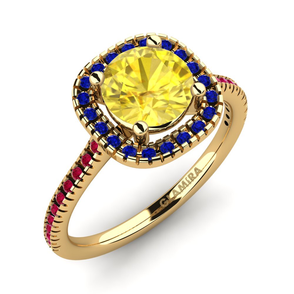 18k Yellow Gold Engagement Ring Nillson
