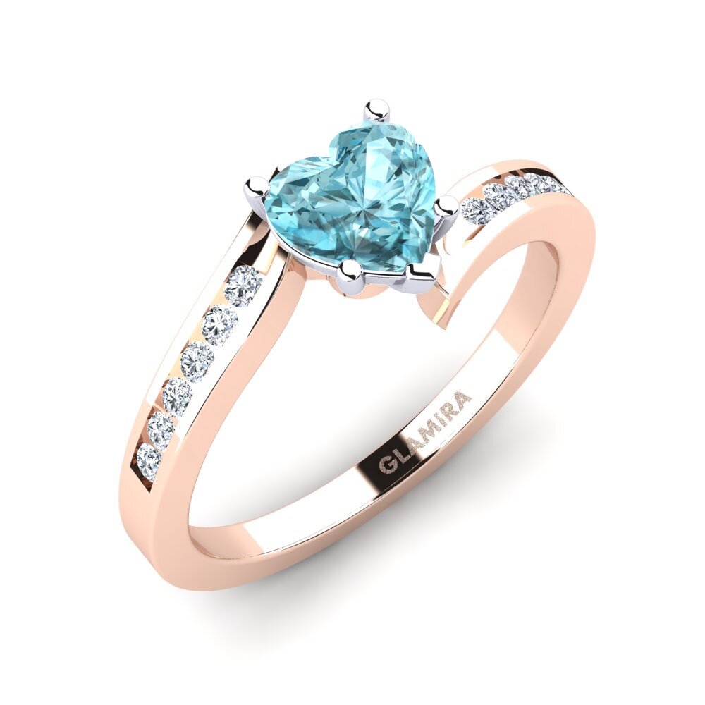 Blue Zircon Women's Ring Nina