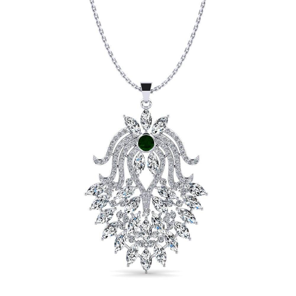 Green Tourmaline Women's Pendant Ninfa