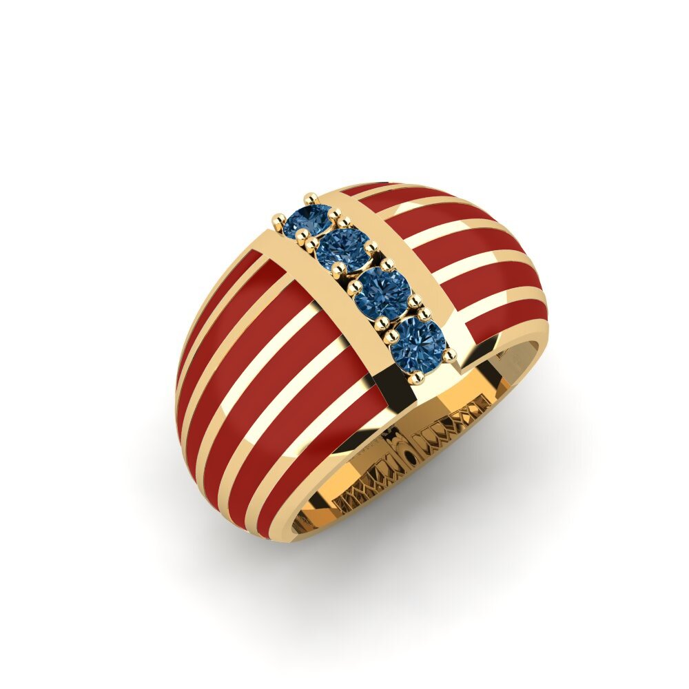 Blauer Diamant Ring Niraisha